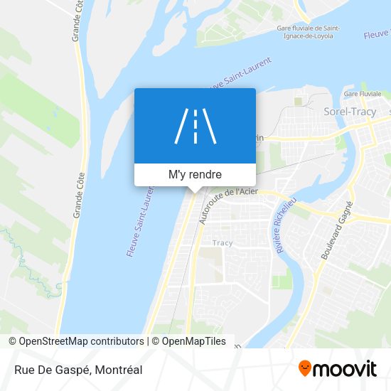 Rue De Gaspé plan