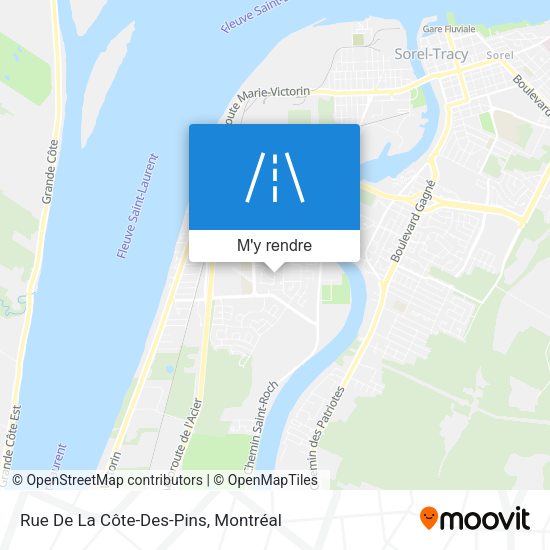 Rue De La Côte-Des-Pins plan