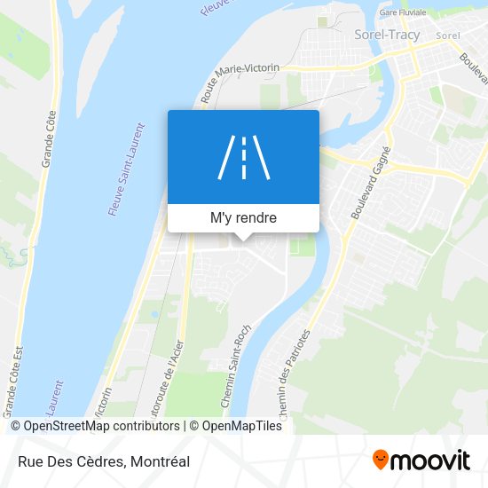Rue Des Cèdres plan
