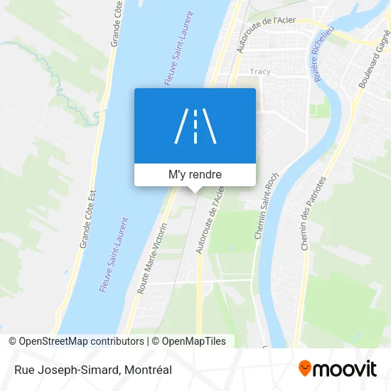 Rue Joseph-Simard plan