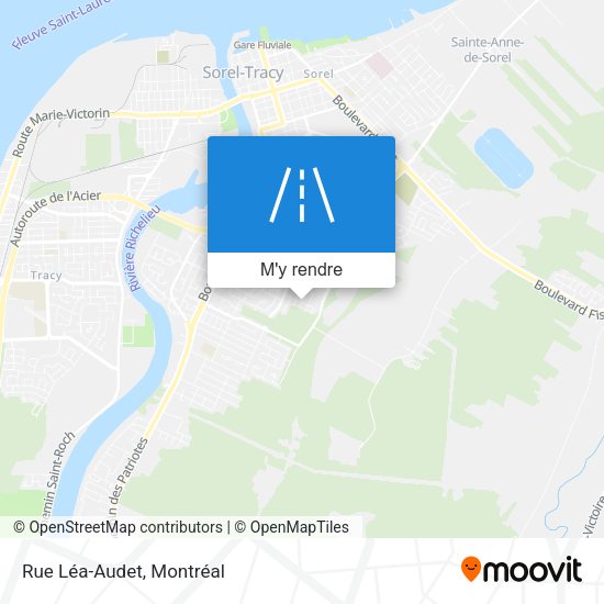 Rue Léa-Audet plan