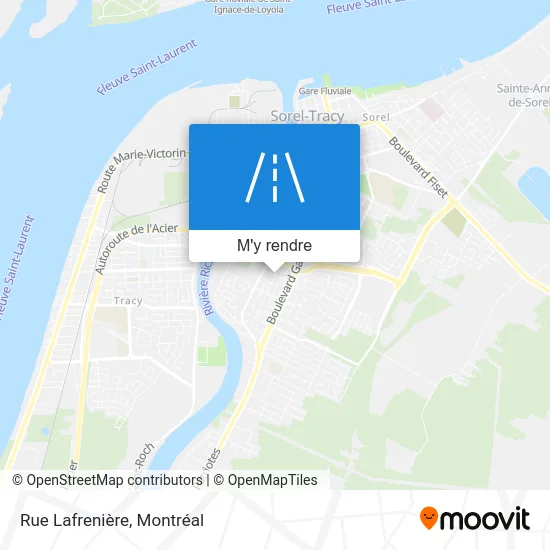 Rue Lafrenière plan