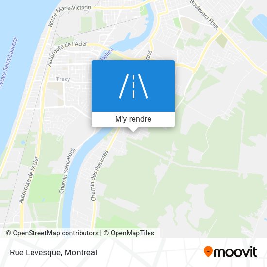Rue Lévesque plan