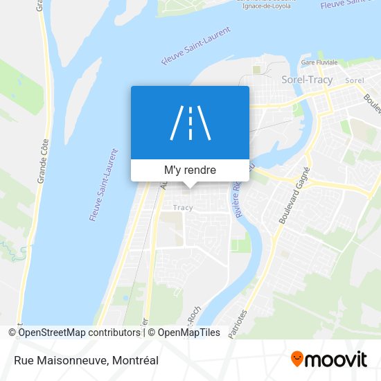 Rue Maisonneuve plan