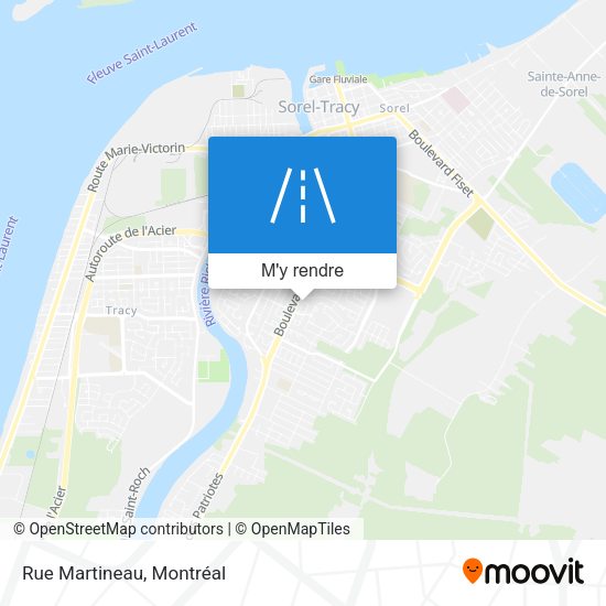 Rue Martineau plan