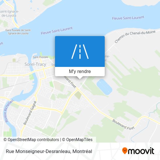 Rue Monseigneur-Desranleau plan
