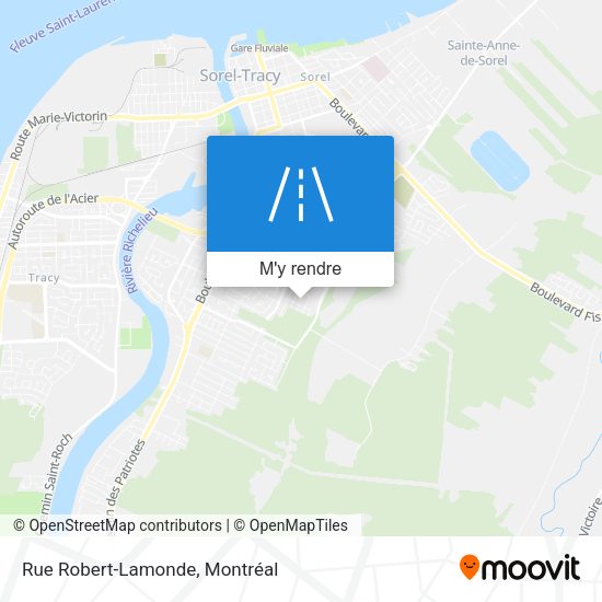 Rue Robert-Lamonde plan