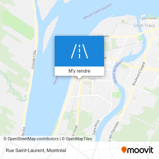 Rue Saint-Laurent plan