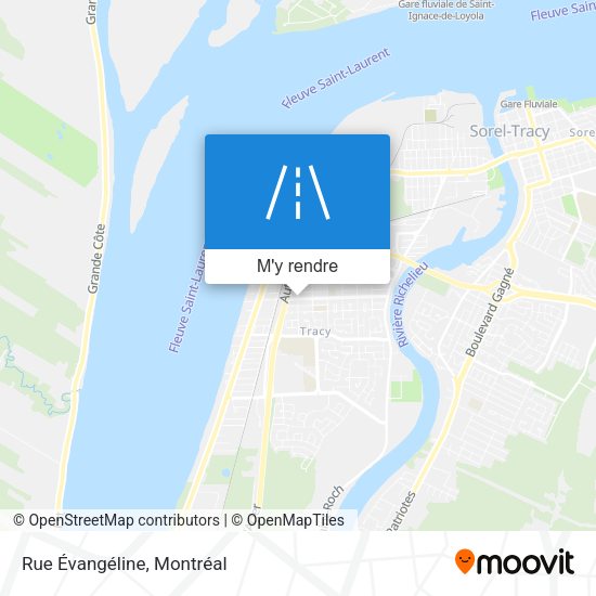 Rue Évangéline plan