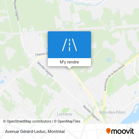 Avenue Gérard-Leduc plan
