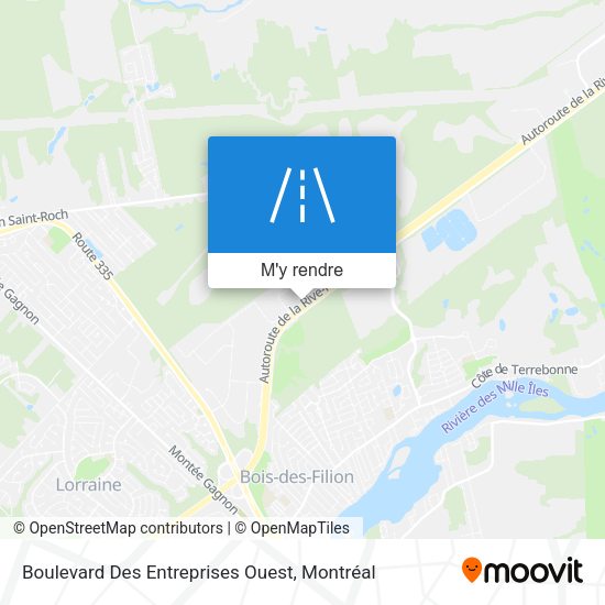 Boulevard Des Entreprises Ouest plan