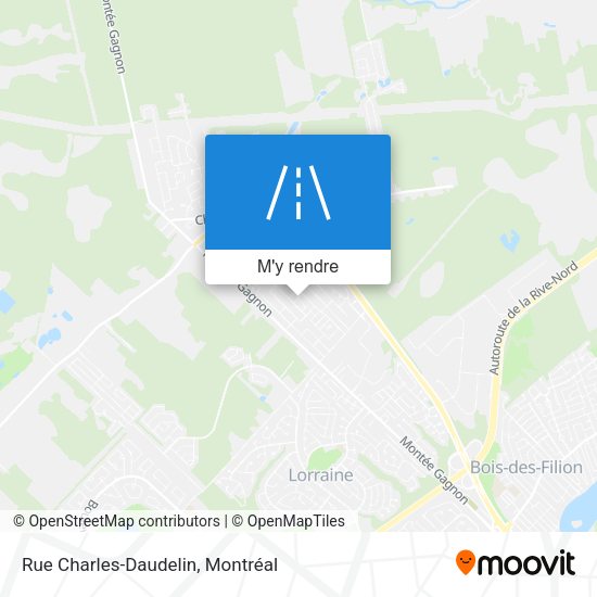Rue Charles-Daudelin plan