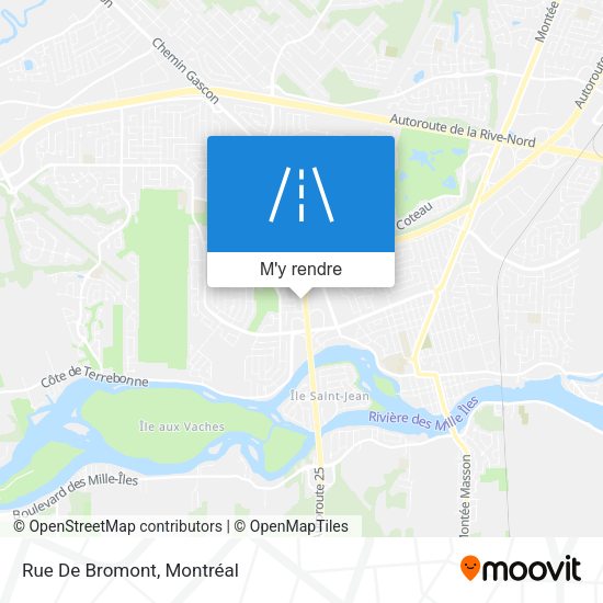 Rue De Bromont plan