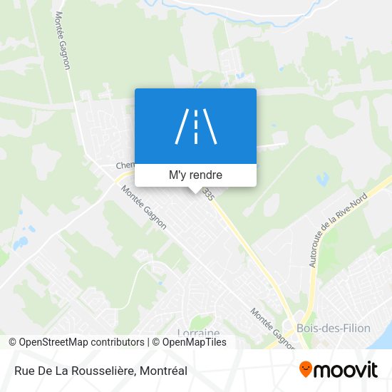 Rue De La Rousselière plan