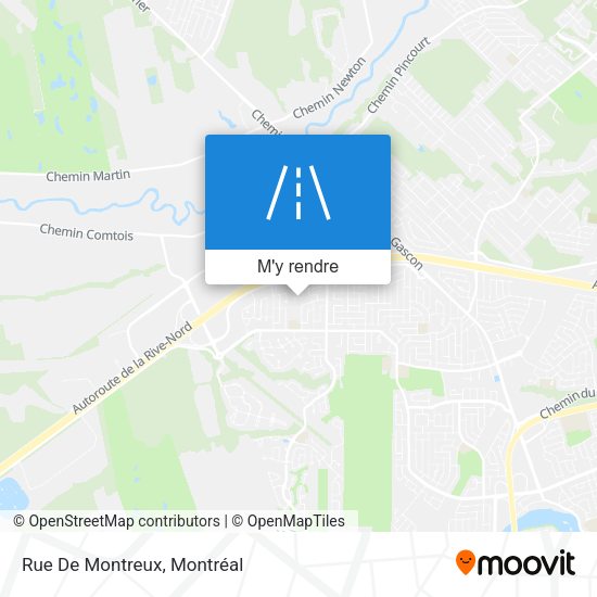 Rue De Montreux plan