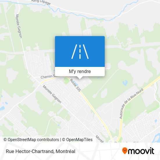 Rue Hector-Chartrand plan