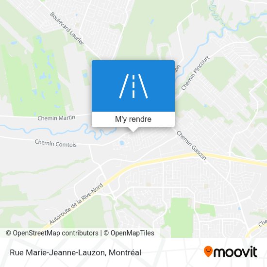 Rue Marie-Jeanne-Lauzon plan