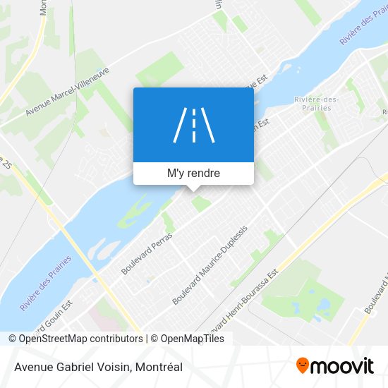 Avenue Gabriel Voisin plan