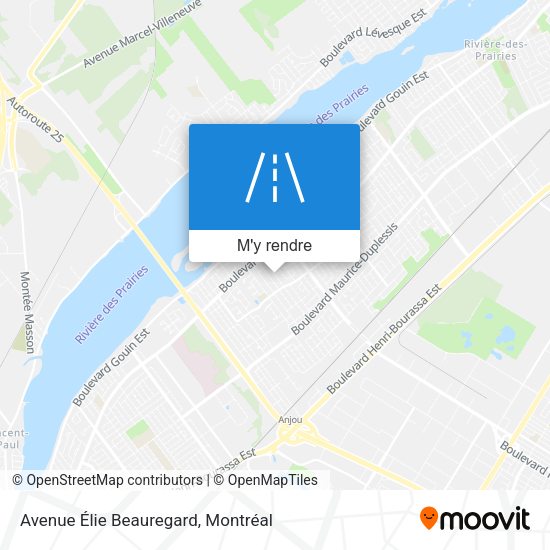 Avenue Élie Beauregard plan