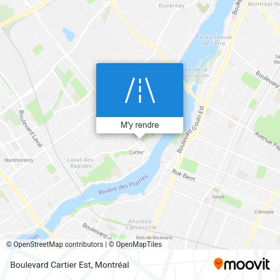 Boulevard Cartier Est plan