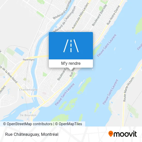 Rue Châteauguay plan