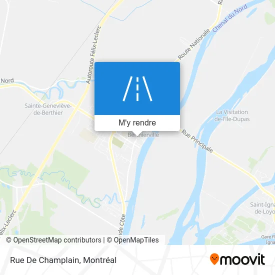 Rue De Champlain plan