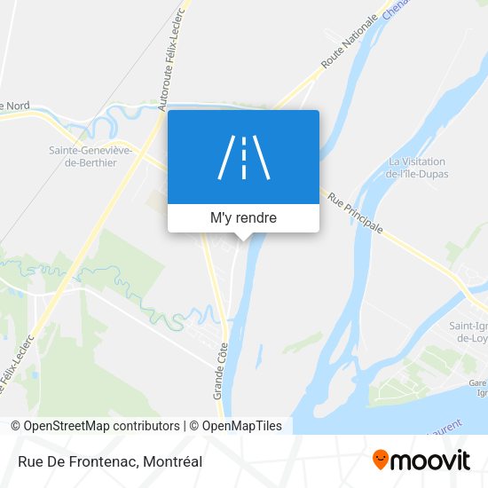 Rue De Frontenac plan