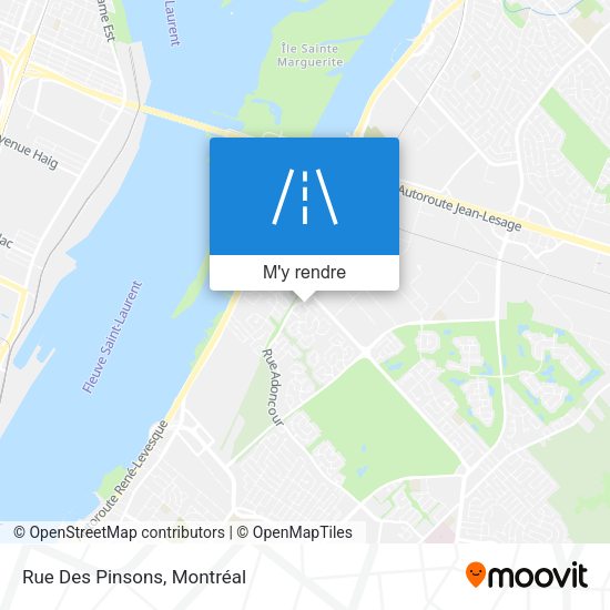 Rue Des Pinsons plan