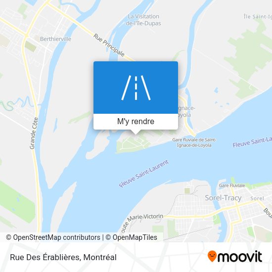 Rue Des Érablières plan