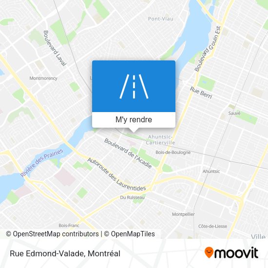 Rue Edmond-Valade plan