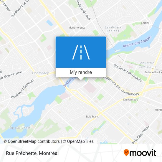 Rue Fréchette plan