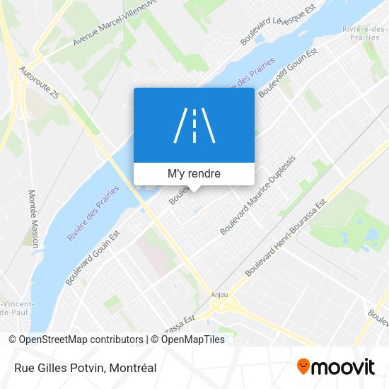 Rue Gilles Potvin plan