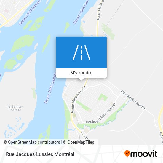 Rue Jacques-Lussier plan