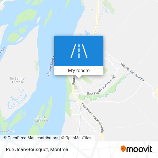 Rue Jean-Bousquet plan