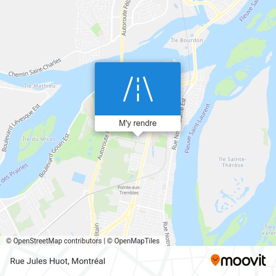 Rue Jules Huot plan