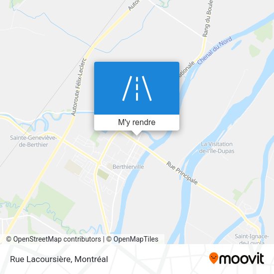 Rue Lacoursière plan