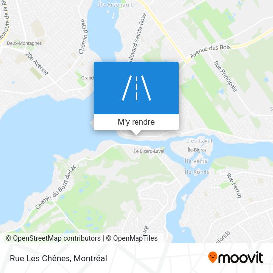 Rue Les Chênes plan