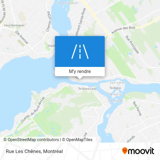 Rue Les Chênes plan