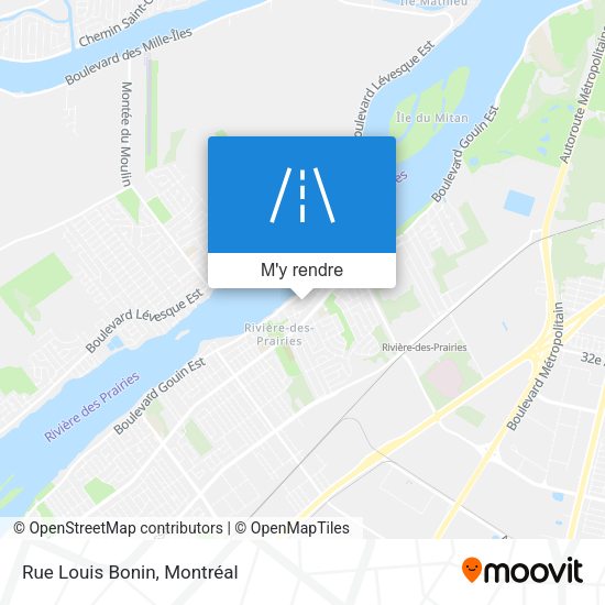 Rue Louis Bonin plan