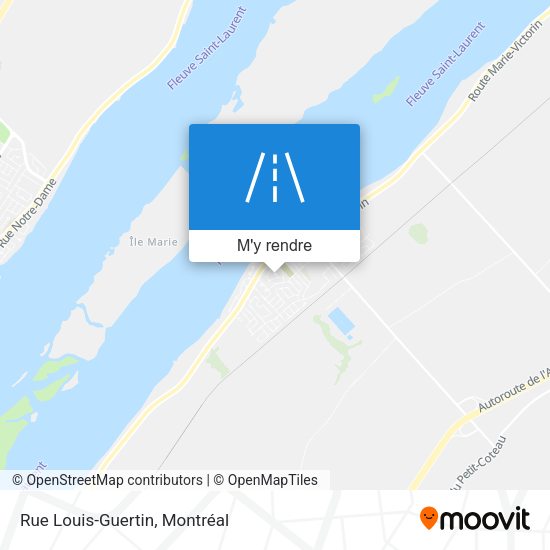 Rue Louis-Guertin plan