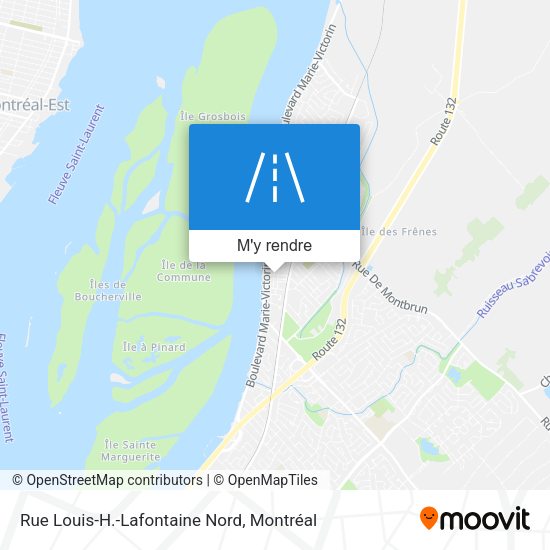 Rue Louis-H.-Lafontaine Nord plan