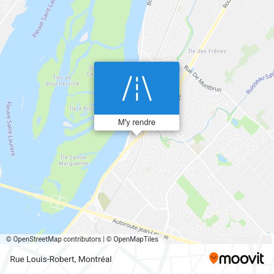Rue Louis-Robert plan