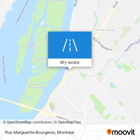 Rue Marguerite-Bourgeois plan