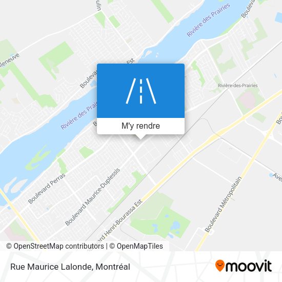 Rue Maurice Lalonde plan
