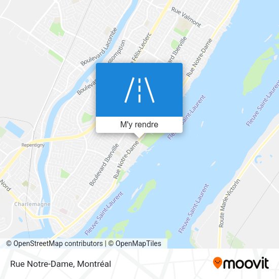Rue Notre-Dame plan