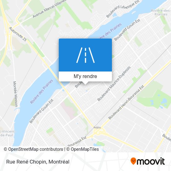 Rue René Chopin plan