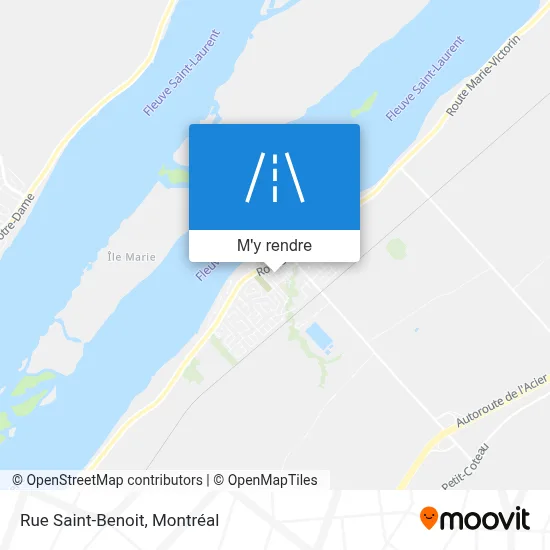 Rue Saint-Benoit plan