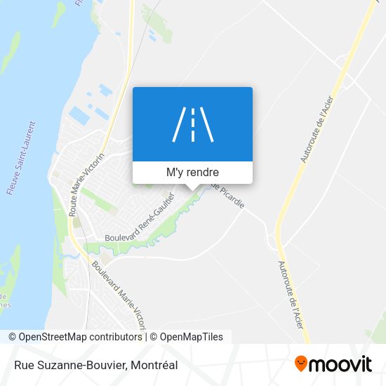 Rue Suzanne-Bouvier plan