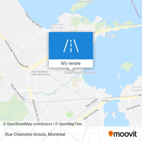 Rue Chanoine-Groulx plan