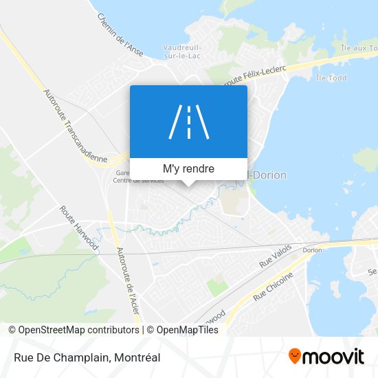 Rue De Champlain plan